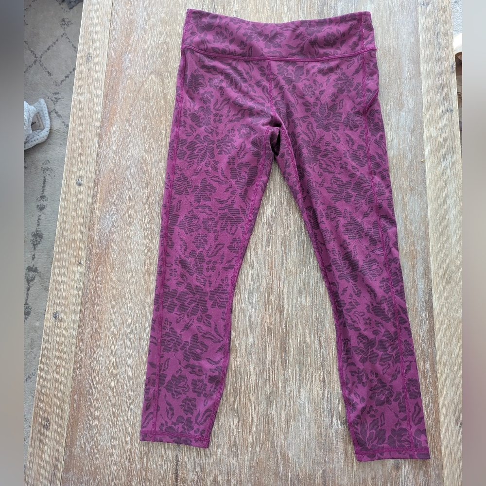 Fabletics Small Floral Patterned Yoga Leggings